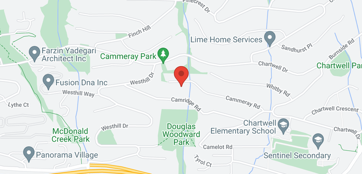 map of 1380 CAMMERAY ROAD